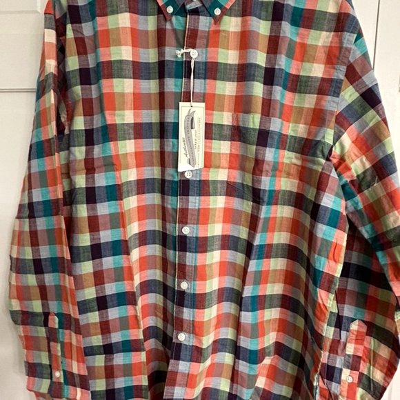 NWT Narragansett Traders Mens Plaid XL Shirt - Picture 4 of 11